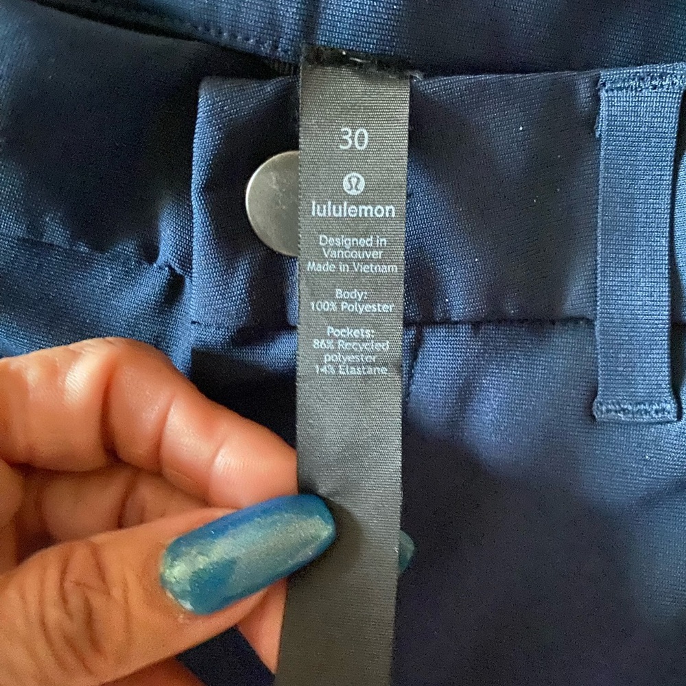Lululemon Athletica Deep Blue Trousers - Picture 6 of 7